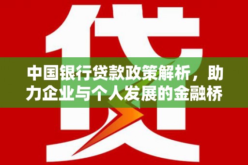 镜湖中国银行贷款政策解析，助力企业与个人发展的金融桥梁