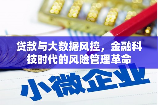 镜湖贷款与大数据风控，金融科技时代的风险管理革命