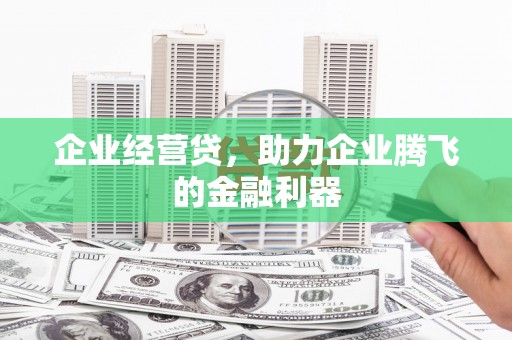 镜湖企业经营贷，助力企业腾飞的金融利器
