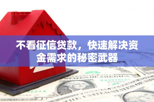 镜湖不看征信贷款，快速解决资金需求的秘密武器