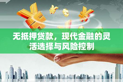 镜湖无抵押贷款，现代金融的灵活选择与风险控制