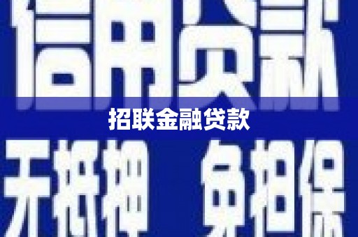 镜湖招联金融贷款