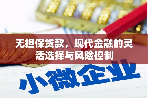 镜湖无担保贷款，现代金融的灵活选择与风险控制