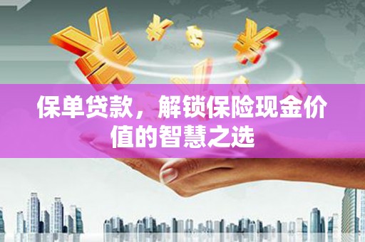 镜湖保单贷款，解锁保险现金价值的智慧之选