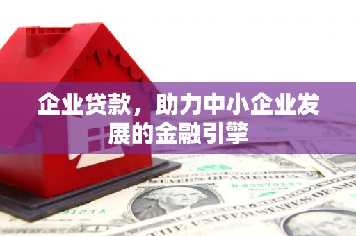 镜湖企业贷款，助力中小企业发展的金融引擎