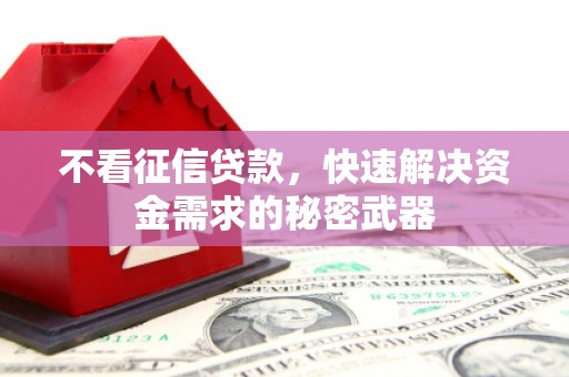 镜湖不看征信贷款，快速解决资金需求的秘密武器