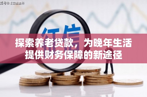 镜湖探索养老贷款，为晚年生活提供财务保障的新途径