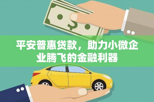 镜湖平安普惠贷款，助力小微企业腾飞的金融利器