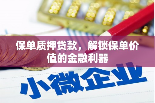 镜湖保单质押贷款，解锁保单价值的金融利器