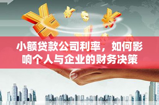 镜湖小额贷款公司利率，如何影响个人与企业的财务决策