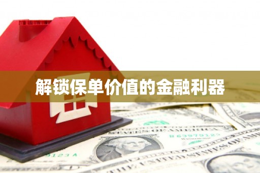 镜湖解锁保单价值的金融利器