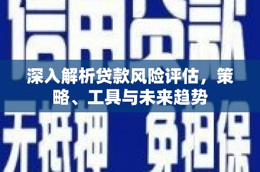 镜湖深入解析贷款风险评估，策略、工具与未来趋势