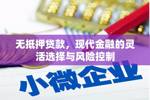 镜湖无抵押贷款，现代金融的灵活选择与风险控制
