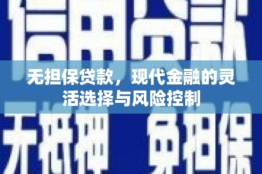 镜湖无担保贷款，现代金融的灵活选择与风险控制