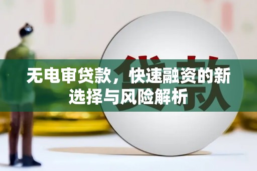 镜湖无电审贷款，快速融资的新选择与风险解析