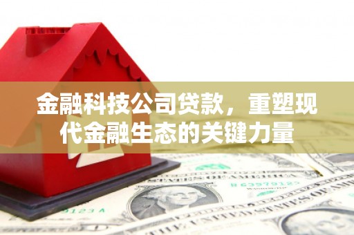 镜湖金融科技公司贷款，重塑现代金融生态的关键力量