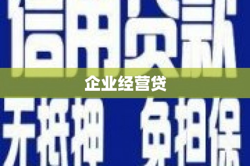 镜湖企业经营贷