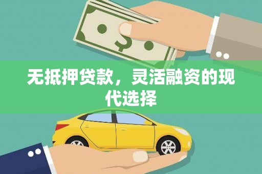 镜湖无抵押贷款，灵活融资的现代选择