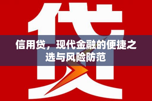 镜湖信用贷，现代金融的便捷之选与风险防范
