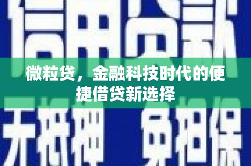 镜湖微粒贷，金融科技时代的便捷借贷新选择