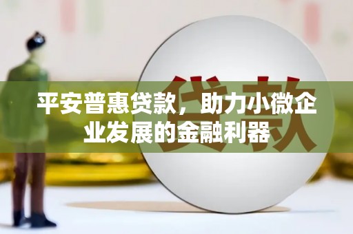 镜湖平安普惠贷款，助力小微企业发展的金融利器