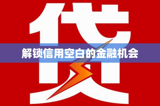 镜湖解锁信用空白的金融机会