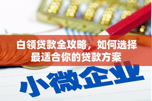 镜湖白领贷款全攻略，如何选择最适合你的贷款方案