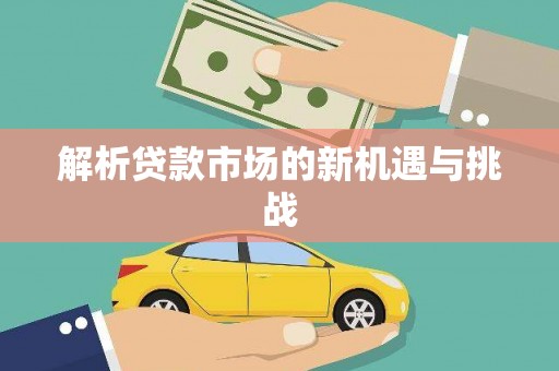 镜湖解析贷款市场的新机遇与挑战